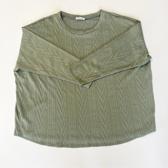 First Love Plus Size Sage Green Sweater Top 3XL - Picture 3 of 9